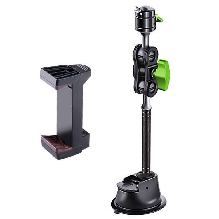 Single Suction Cup Pea Clamp Arm Holder, 23cm with Knob Phone Clamp, 33cm with Knob Phone Clamp, 23cm with Elastic Phone Clamp, 33cm with Elastic Phone Clamp, 23cm with Metal Phone Clamp, 33cm with Metal Phone Clamp