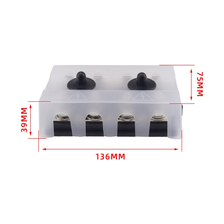 CP-4063 Double Row M10 Power Distribution Block Terminal Studs with Terminals, CP-4063