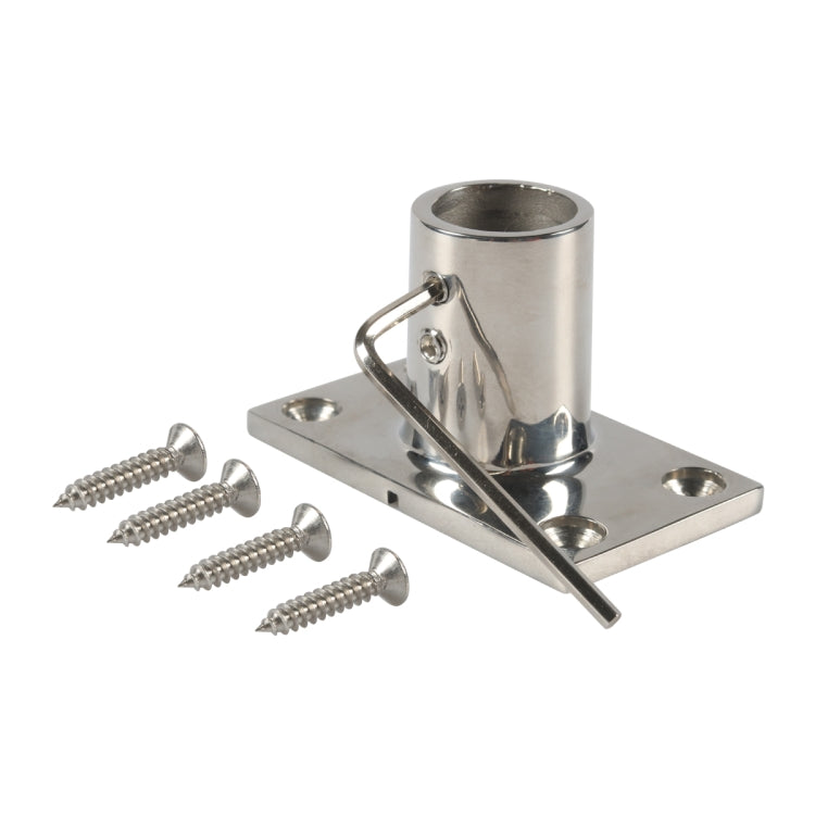 A8767 Ship / Yacht 316 Stainless Steel 90 Degree Square Tube Holder with Screws + Wrench