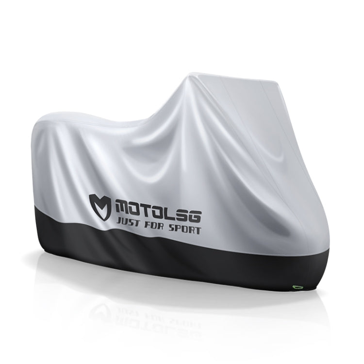 MOTOLSG Motorcycle Waterproof Sunproof Dustproof Thickening Cover, L, XL, XXL, XXXL