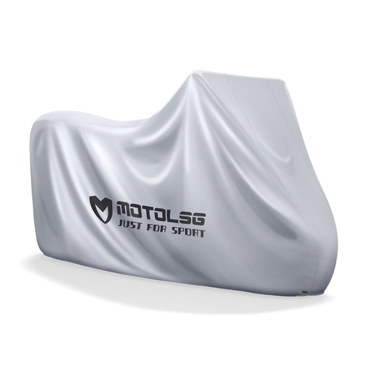 MOTOLSG Motorcycle Waterproof Sunproof Dustproof Thickening Cover, L, XL, XXL, XXXL
