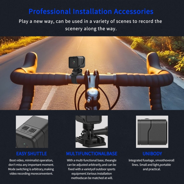 Z03 Mini DV 1080P Waterproof Action Camera with Ring Bracket Supports Infrared Night Vision