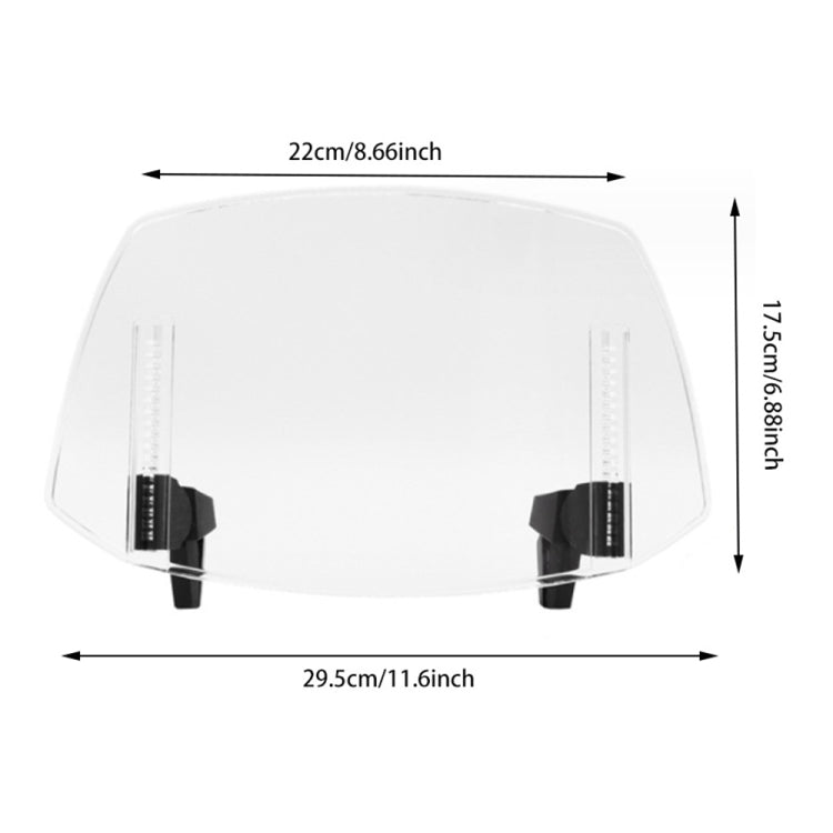 For Kawasaki / Honda / BMW / Yamaha Motorcycle Adjustable Windshield, For Kawasaki / Honda / BMW / Yamaha(Transparent Blue), For Kawasaki / Honda / BMW / Yamaha(Transparent)