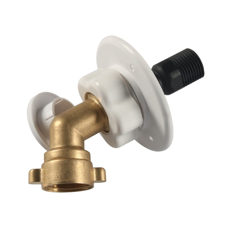 RV Water Inlet Check Valve Set with 45 Degree 3/4 Connector Adapter