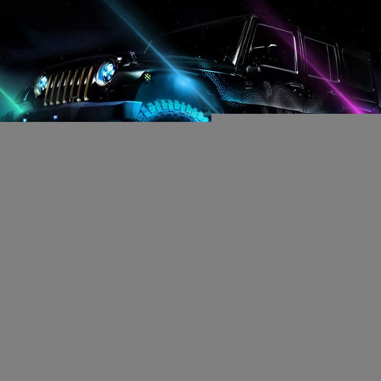 G6 RGB Colorful Car Chassis Light LED Music Atmosphere Light With 24-Button Remote Control, 8 in 1, 6 in 1, 4 in 1
