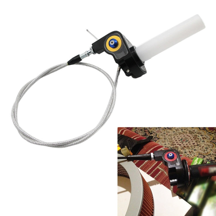 Off-road Motorcycle Modified 22mm Handle Throttle Clamp Hand Grip Big Torque Oil Visual Throttle Accelerator for with Cable