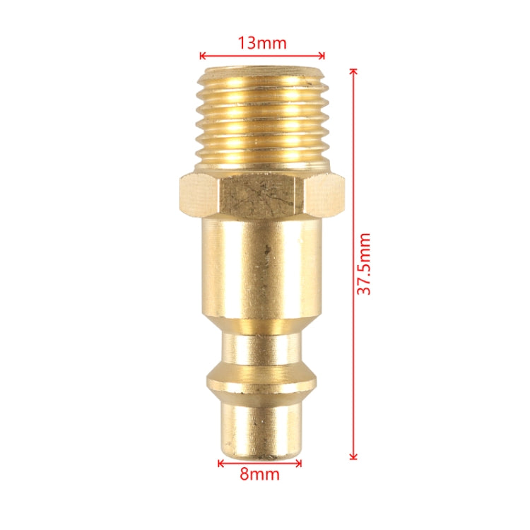Car 1/4NPT Brass American Style Pneumatic Chuck, 1pc