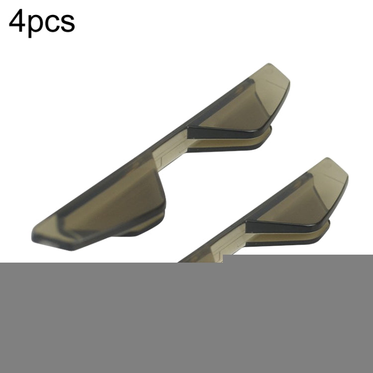 3R 3R-2107 Car Door Anti-collision Rubber Strip Invisible Protection Anti-scratch Aticker, 3R-2107 (Transparent Black), 3R-2107 (Transparent)