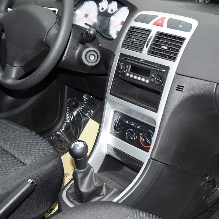 For Peugeot 207 / 307 / CC30 Car 5 Speed Gear Lever Hand Ball Leather Gear Shift Knob with Dustproof Cover, For Peugeot 207 / 307 / CC30