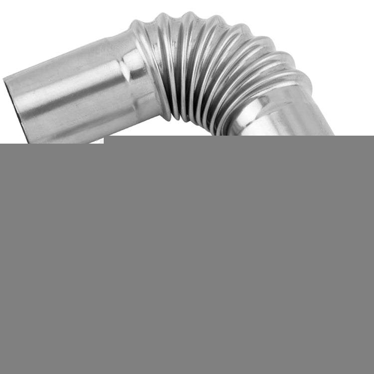 Car Parking Heater 13cm Elbow Stainless Steel Threaded Exhaust Tube Connector, 13CM