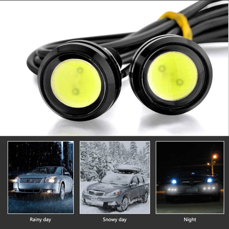 10pcs 23mm 1.5W DC12V Motorcycle Eagle Eye Light Double Lens Strobe Light, DC12V (White Light), DC12V (Red Light), DC12V (Yellow Light)