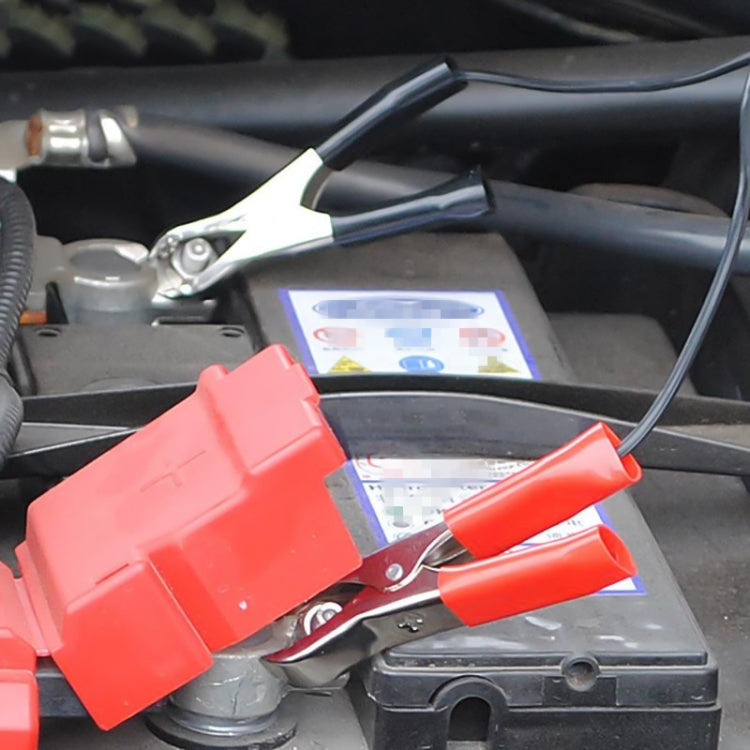 Car Crocodile Clip Charging Connection Cable, 1.3m, 2.8m