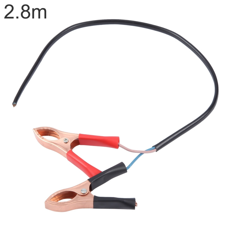 Car Crocodile Clip Charging Connection Cable, 1.3m, 2.8m