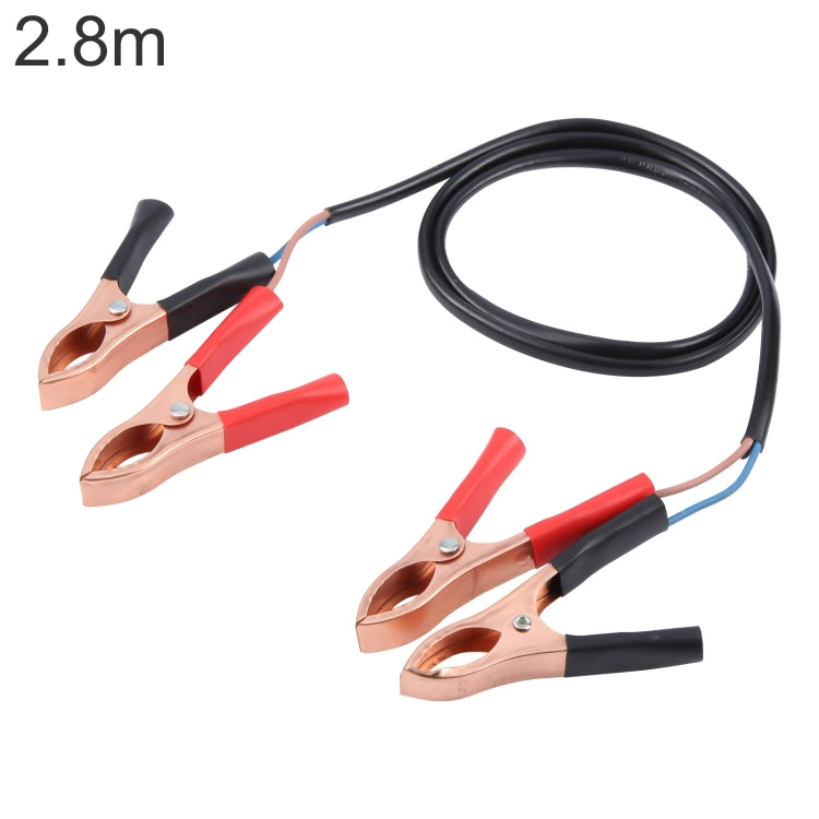 Car Dual Crocodile Clip Charging Connection Cable, 1.3m, 2.8m