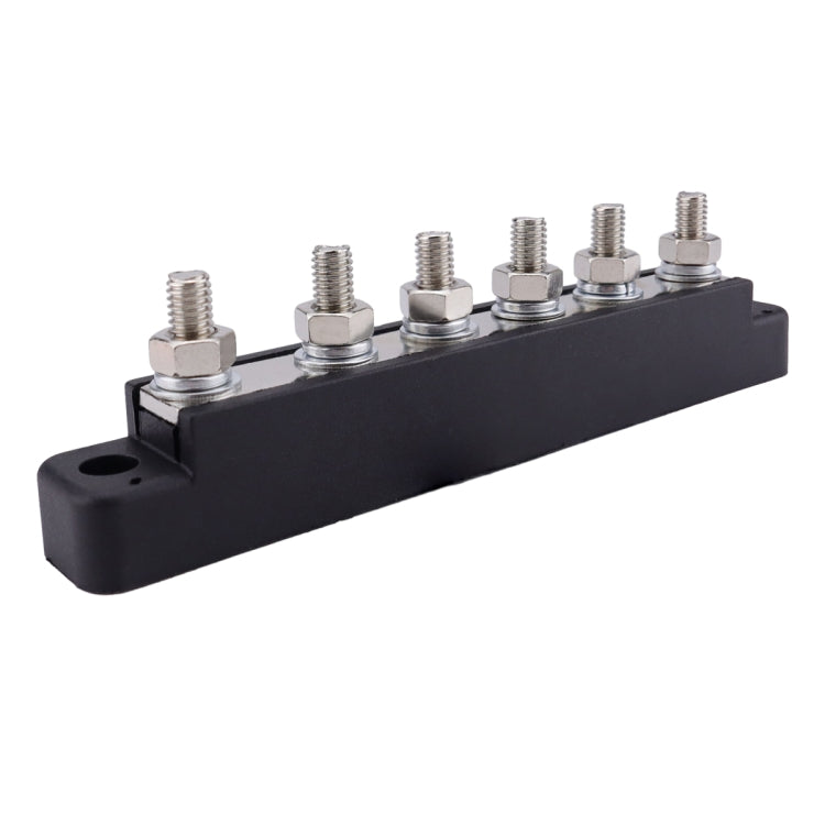 Pair 6 Way 48V 150A M6 Power Distribution Block Terminal Studs, CP-4427