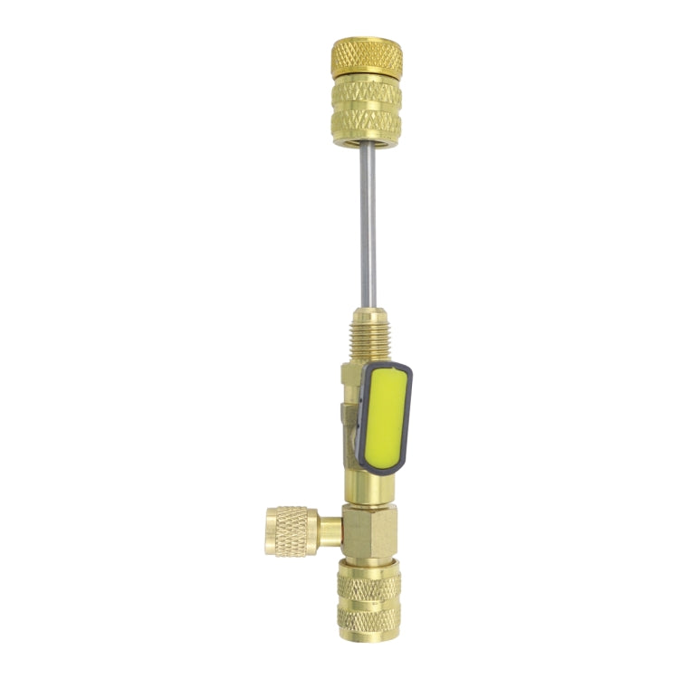 32pcs / Set T6 Air Conditioning Valve Core Remover Installer Tool with Dual Size SAE 1/4 and 5/16 Ports, 32pcs / Set