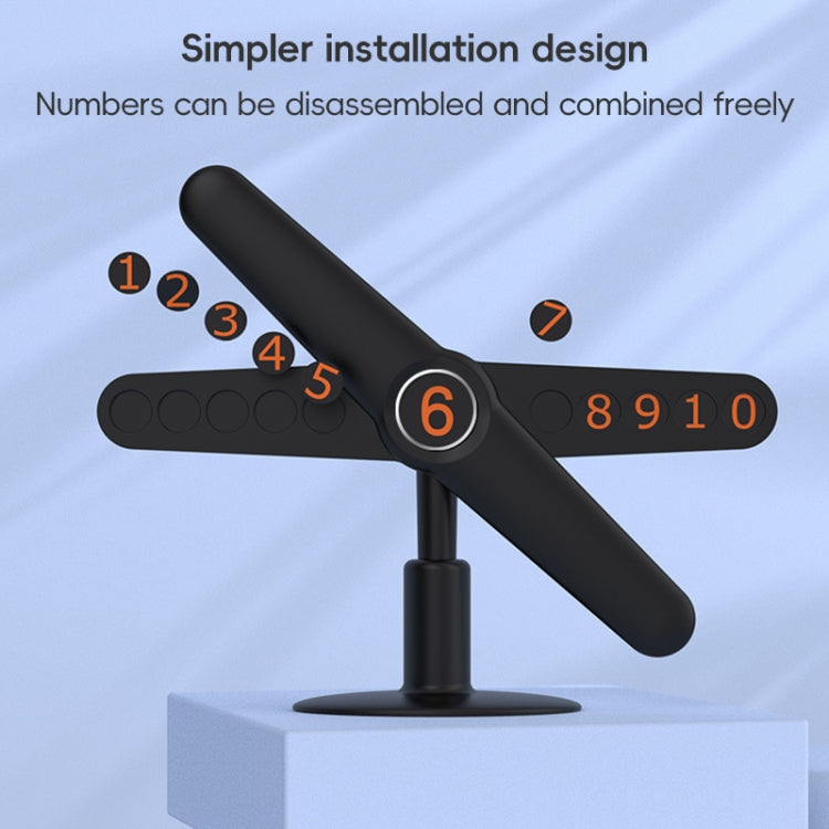 3R-2167 Creative Windmill Rotating Hidden Temporary Car Parking Card, 3R-2167