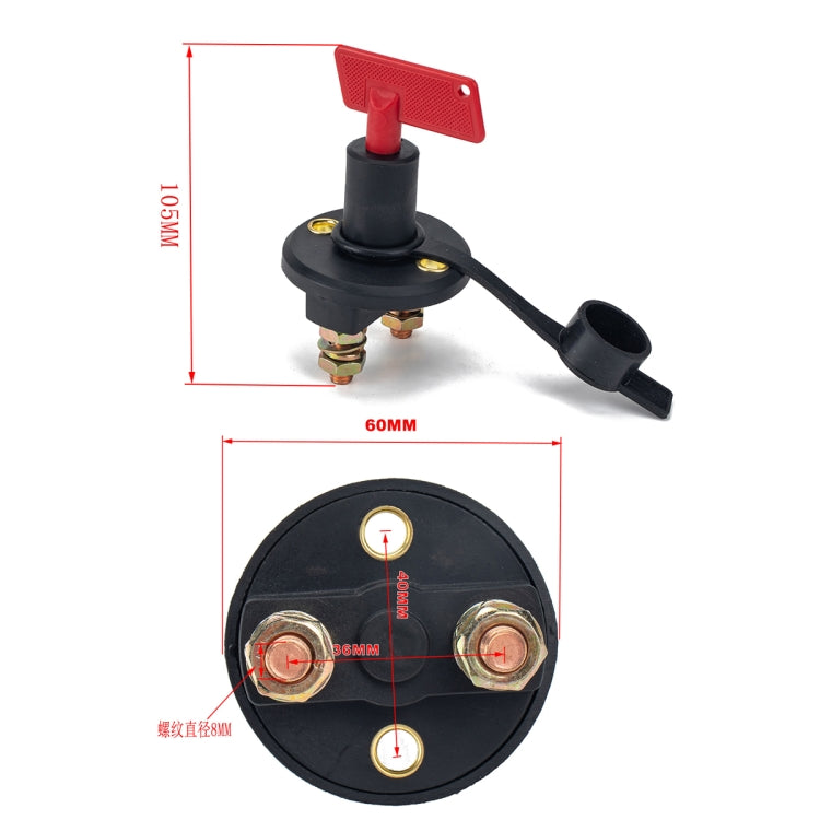 200A Car Motorcycles Battery Selector Isolator Disconnect Rotary Switch Cut