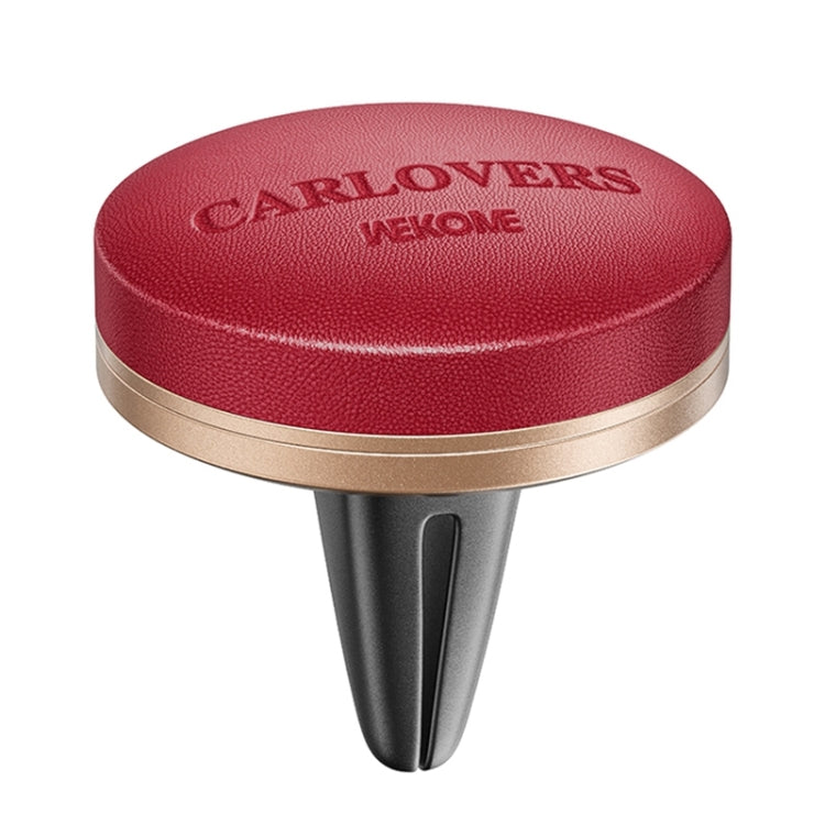 WEKOME WT-CA07 K-Captain Genuine Leather Solid Car Aroma Diffuser, WT-CA07 (Black), WT-CA07 (Red)