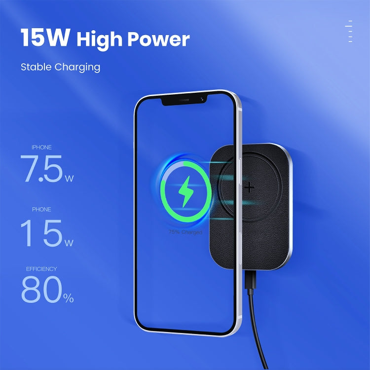 CW12 15W Max QI Standard Magnetic Wireless Charging Car Holder, CW12