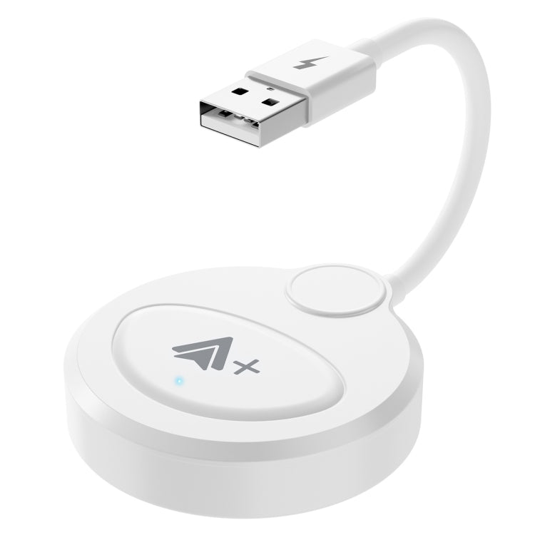 USB Interface Wired to Wireless CarPlay Auto Adapter for Android, USB Round