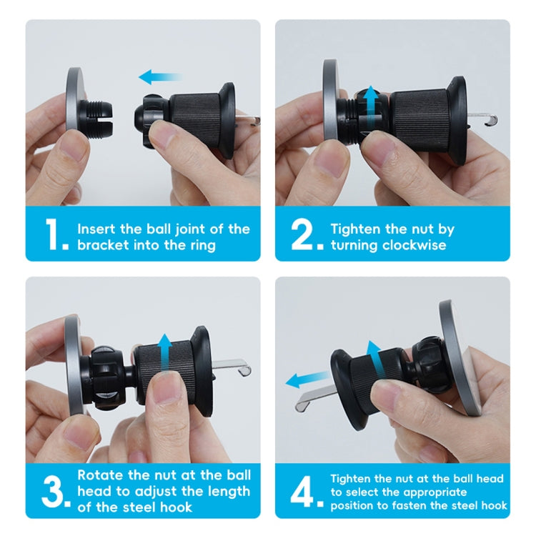RBS PH19 Ultra-thin Magnetic Car Air Outlet Phone Holder