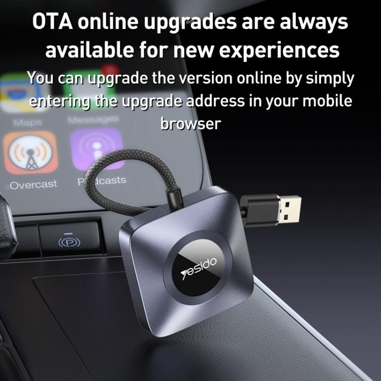 Yesido KM23 Wireless CarPlay with USB to Type-C Adapter, KM23
