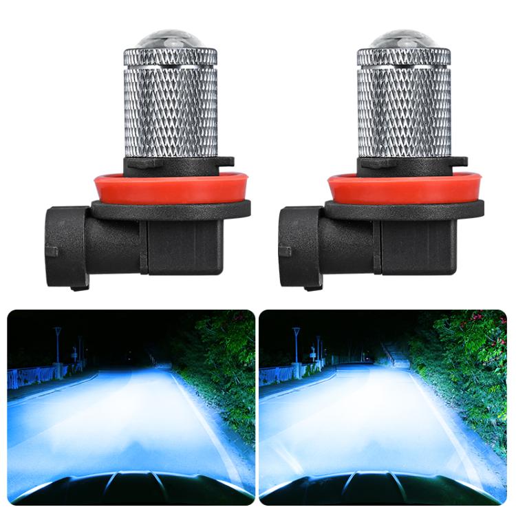 Pair 8.5W 12-60V Car Lens Fog Light Bulb, 9005, 9006, H7, H11