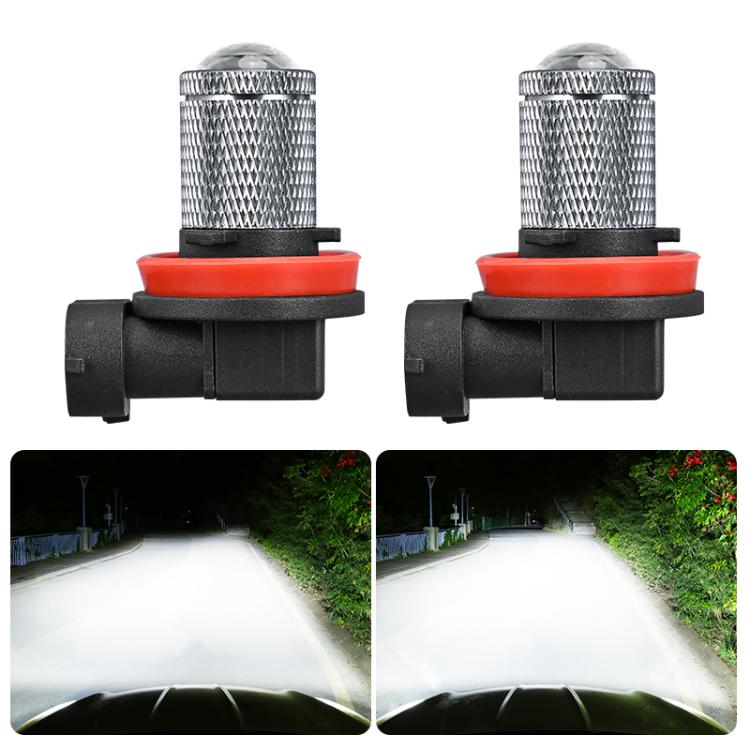 Pair 8.5W 12-60V Car Lens Fog Light Bulb, 9005, 9006, H7, H11