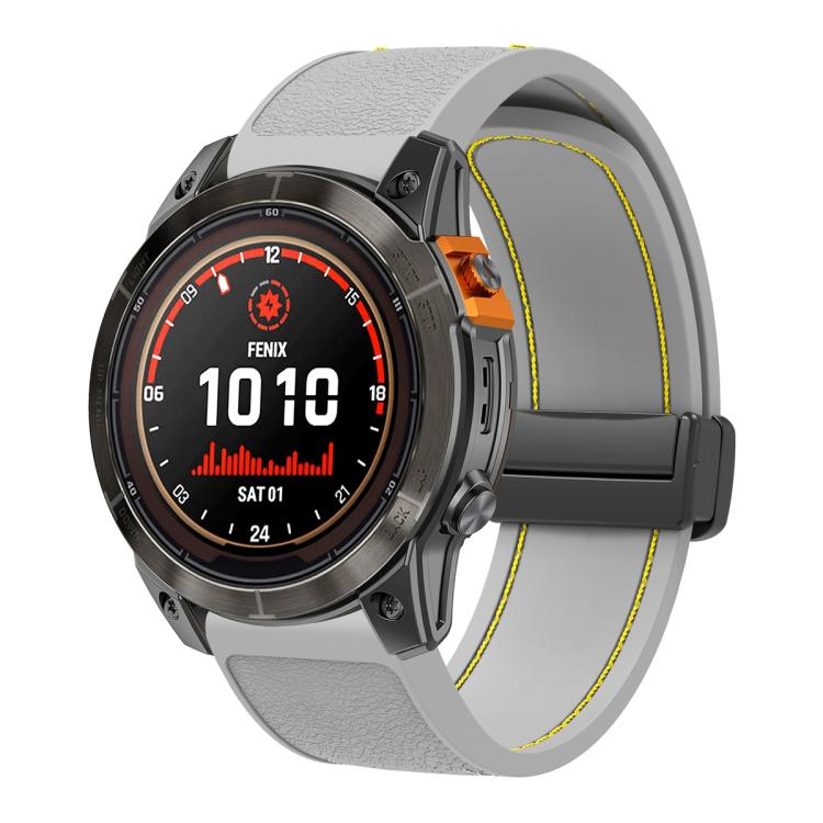 Folding Magnetic Buckle Quick Release Silicone Watch Band