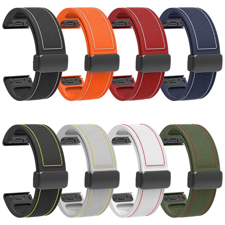 Folding Magnetic Buckle Quick Release Silicone Watch Band