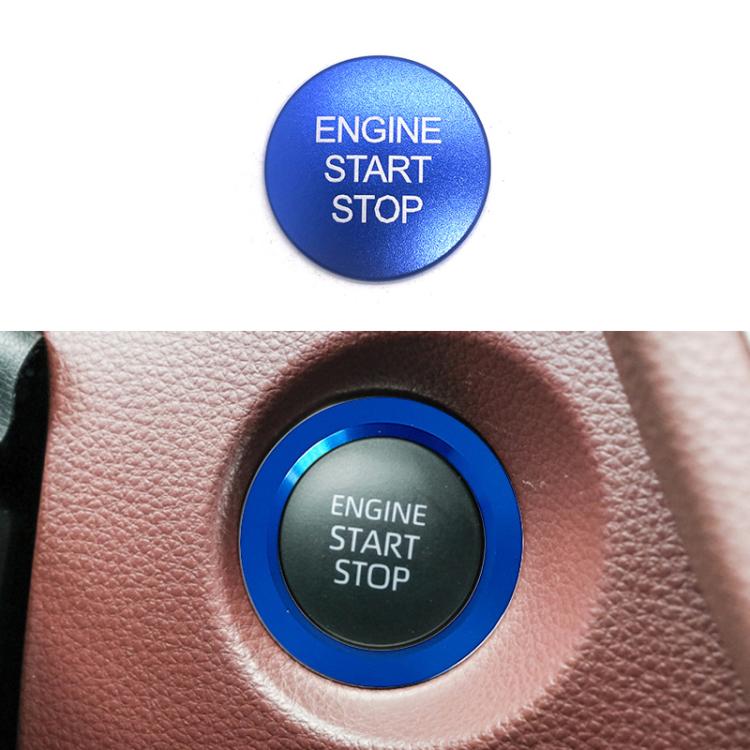 For Toyota Corolla Cross / Yaris Car One-key Start Engine Key Ignition Switch Decorative Ring Cover, Gasoline Version, Outer Ring, Hybrid Version