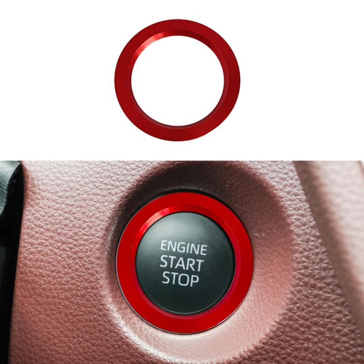 For Toyota Corolla Cross / Yaris Car One-key Start Engine Key Ignition Switch Decorative Ring Cover, Gasoline Version, Outer Ring, Hybrid Version
