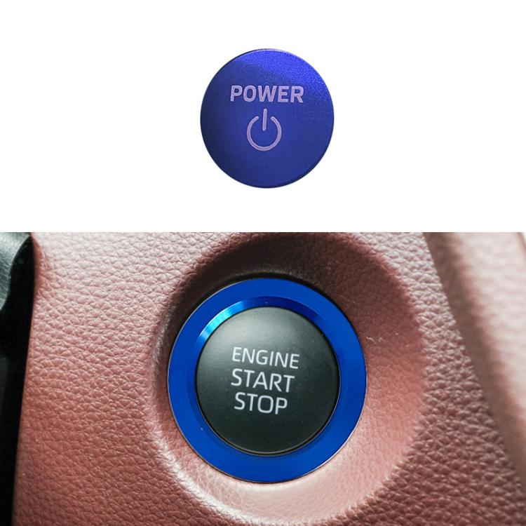 For Toyota Corolla Cross / Yaris Car One-key Start Engine Key Ignition Switch Decorative Ring Cover, Gasoline Version, Outer Ring, Hybrid Version