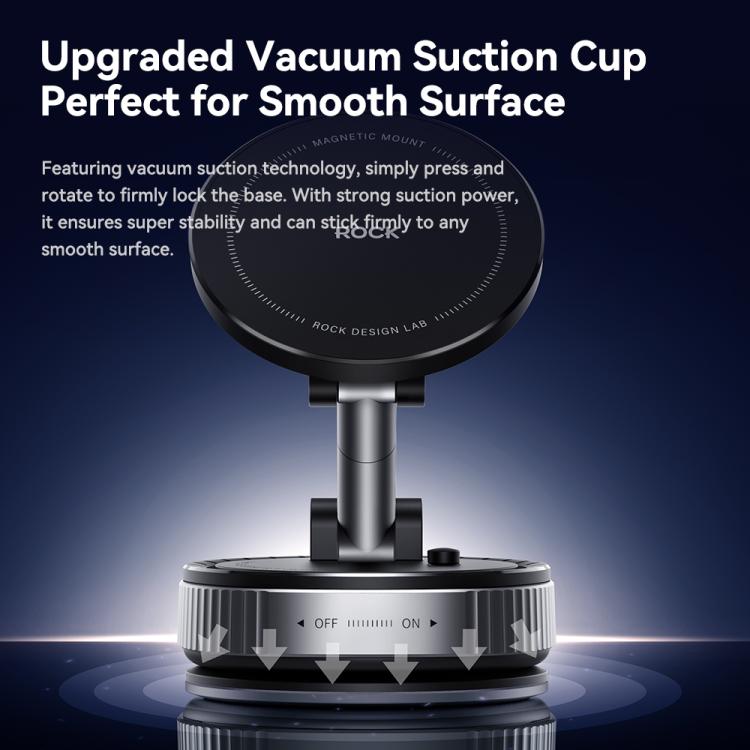 ROCK Q16 RPH1016 Car Electric Vacuum Suction Cup Magnetic Phone Holder, Q16 RPH1016