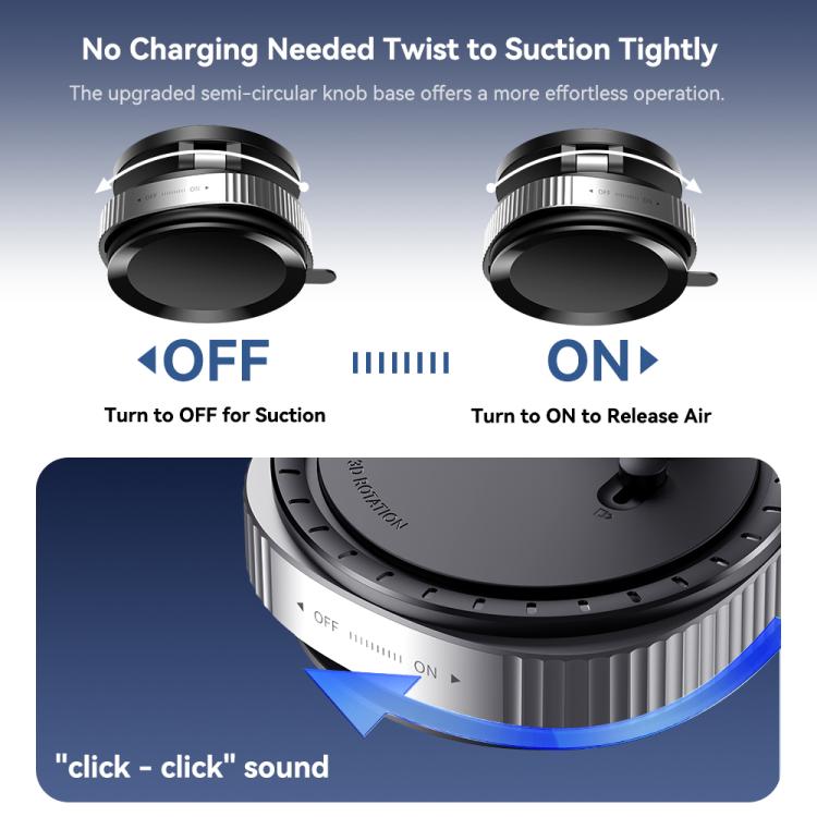 ROCK Q16 RPH1016 Car Electric Vacuum Suction Cup Magnetic Phone Holder, Q16 RPH1016