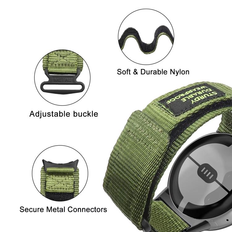 xDfind Quick Release Nylon Hook And Loop Fastener Buckle Watch Band