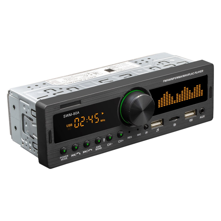 SWM-80A DC12V Car MP3 Support FM/AM &amp; Bluetooth &amp; Mobile Phone Voice Assistant