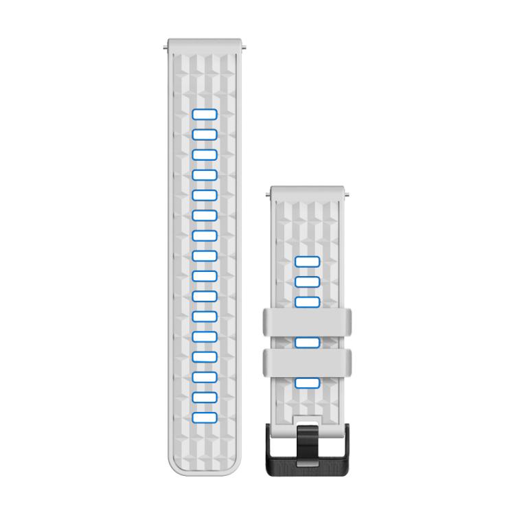 Angular Two Color Silicone Watch Band