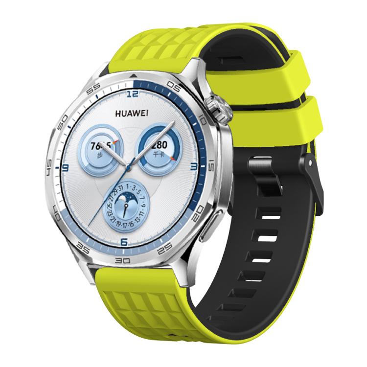 Angular Two Color Silicone Watch Band