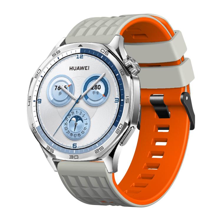 Angular Two Color Silicone Watch Band