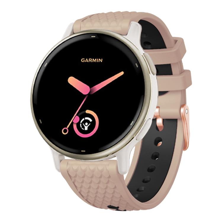 Fish Scale Texture Two Color Silicone Watch Band