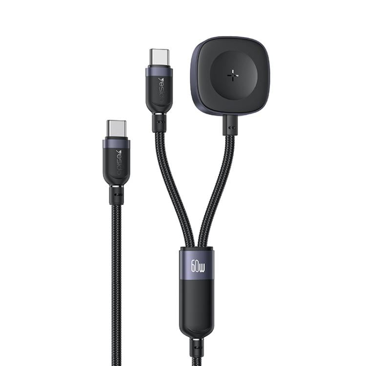 Yesido CA136C 60W USB-C / Type-C to Type-C &amp; iWatch 2 in 1 Charging Cable