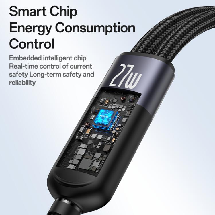 Yesido CA136L 27W USB-C / Type-C to 8 Pin &amp; iWatch 2 in 1 Charging Cable