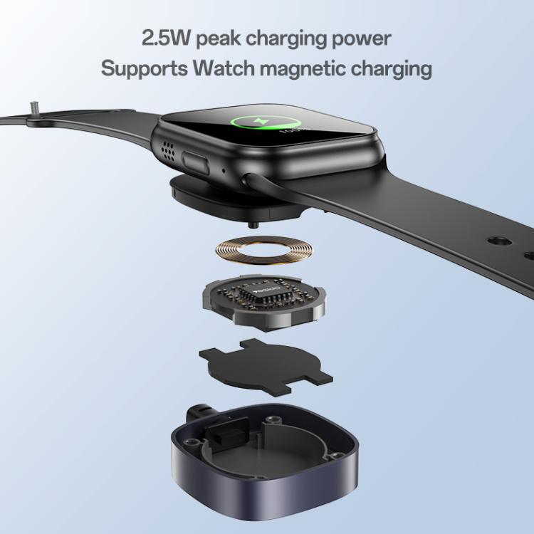 Yesido CA136L 27W USB-C / Type-C to 8 Pin &amp; iWatch 2 in 1 Charging Cable