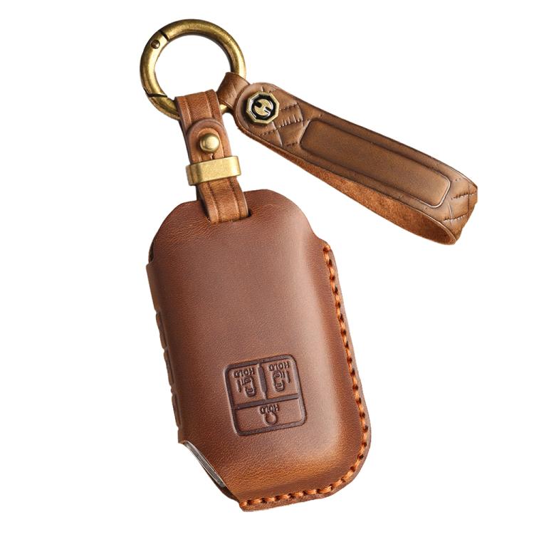 For Kia Carnival SX Hallmo E171 Crazy Horse Cowhide Car Key Protection Cover, For Kia Carnival SX
