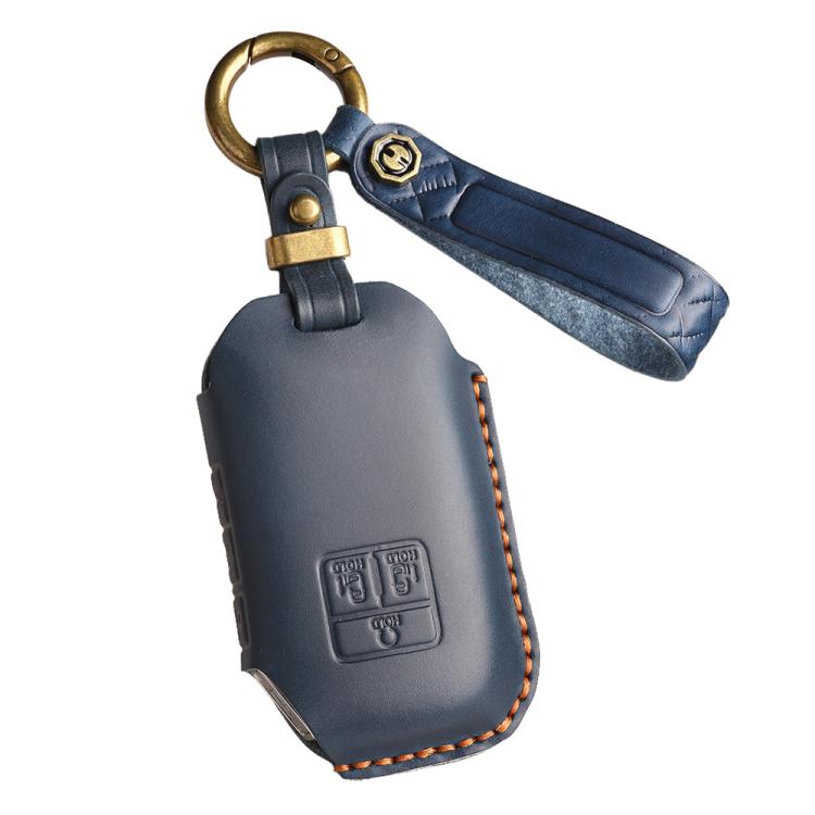 For Kia Carnival SX Hallmo E171 Crazy Horse Cowhide Car Key Protection Cover, For Kia Carnival SX