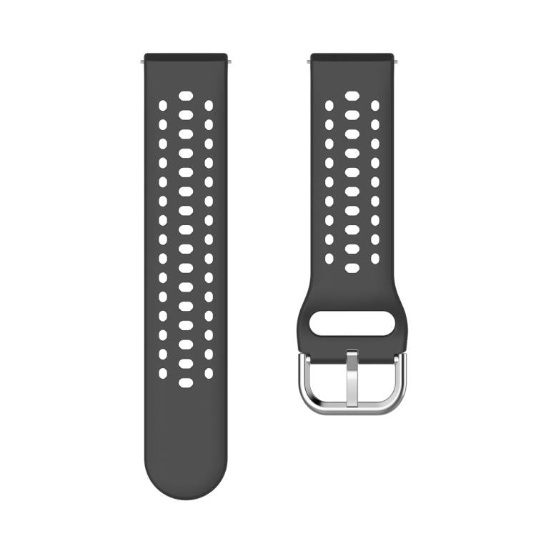 Silver Buckle Solid Color Silicone Watch Band