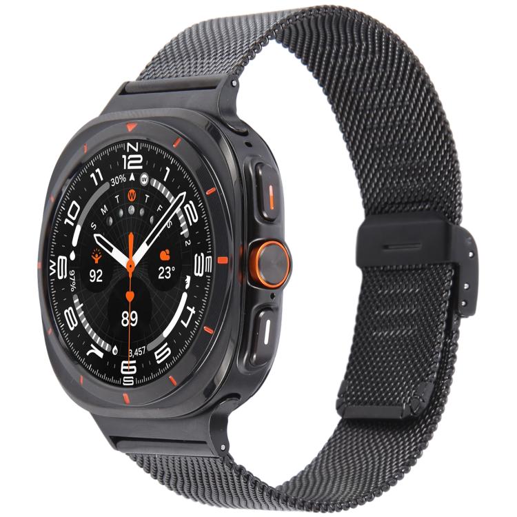 Milanese Integrated Buckle Metal Watch Band