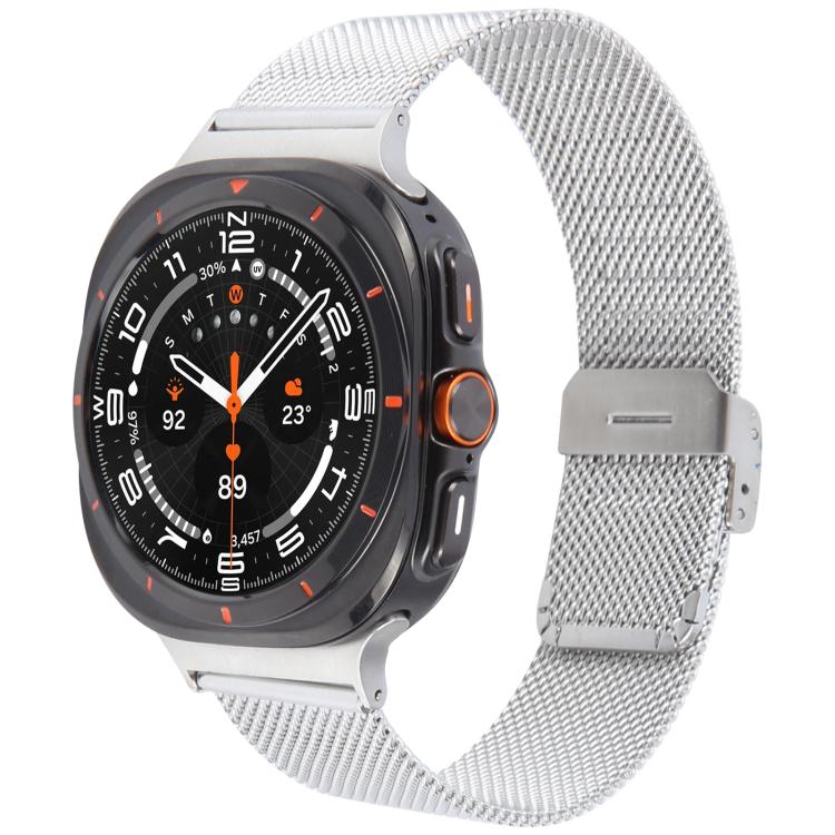 Milanese Integrated Buckle Metal Watch Band